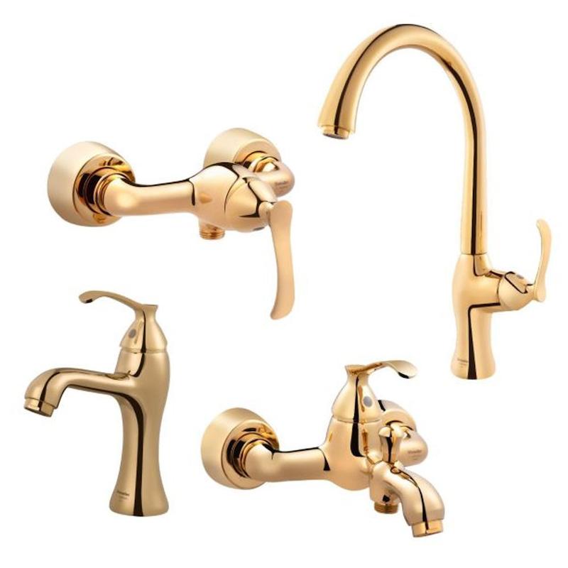 شیرالات شودر - ست 4تکه کلاسیک طلایی