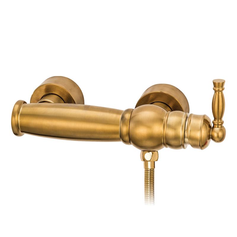 شیرالات قهرمان - شیر توالتی انتیک طلایی مات