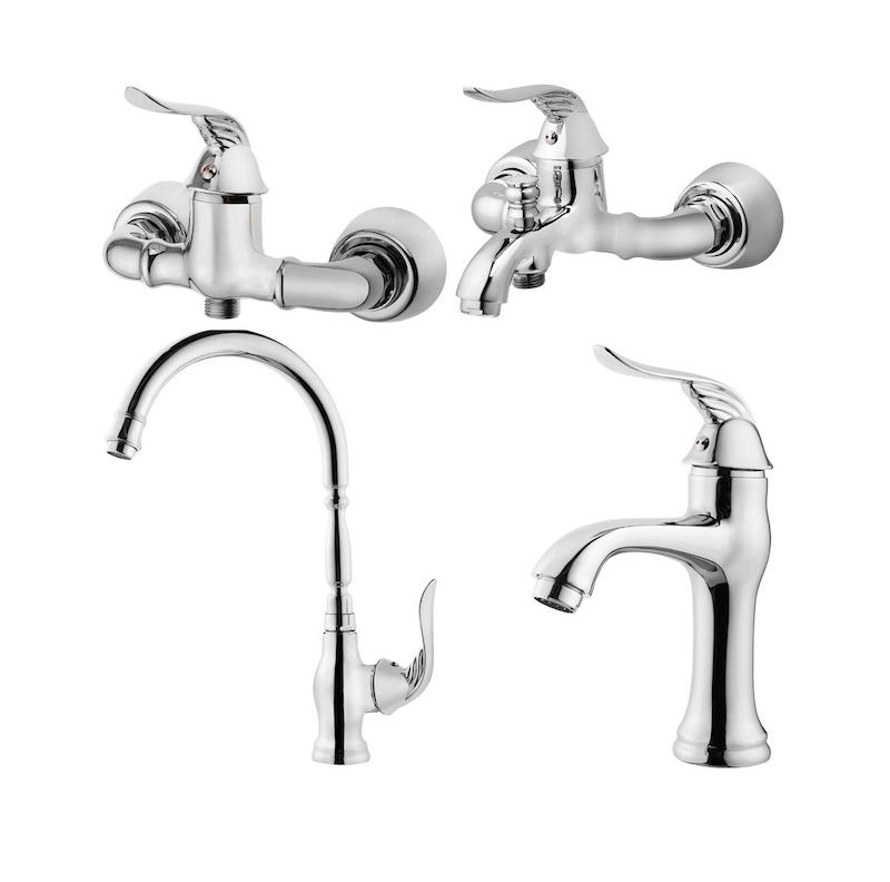 شیرالات قهرمان - ست 4تکه دریا کروم - دسته سزار