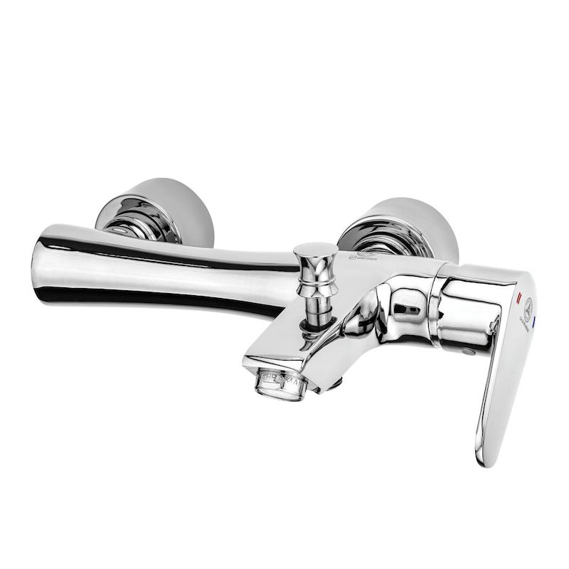 شیرالات قهرمان - شیر حمام باران سفید کروم