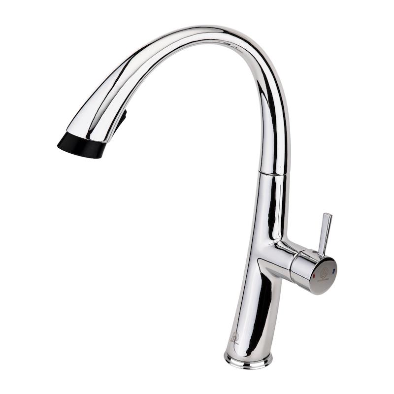 شیرالات قهرمان - شیر ظرفشویی شاوری موج کروم