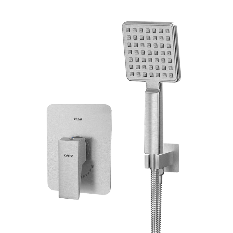 شیرالات کسری - توکار حمام دامون فلت کروم مات تیپ 2