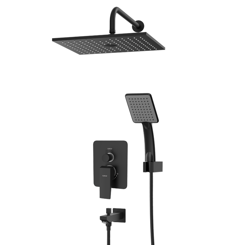 شیرالات کسری - توکار حمام دامون فلت مشکی تیپ 4