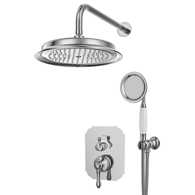 شیرالات کسری - توکار حمام ناپل کروم تیپ 3