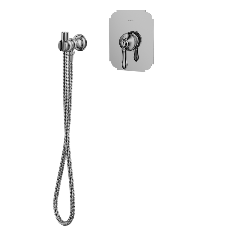 شیرالات کسری - توکار توالتی ناپل کروم