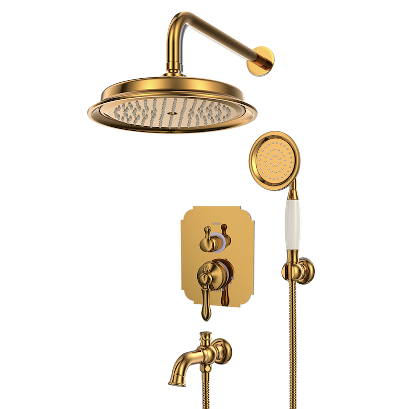 شیرالات کسری - توکار حمام ناپل طلایی تیپ 4