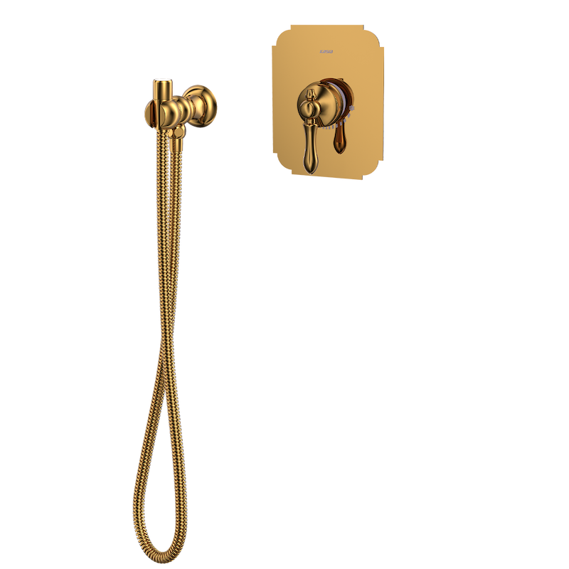 شیرالات کسری - توکار توالتی ناپل طلایی