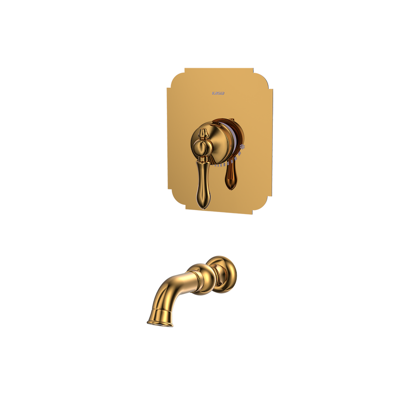 شیرالات کسری - توکار روشویی ناپل طلایی