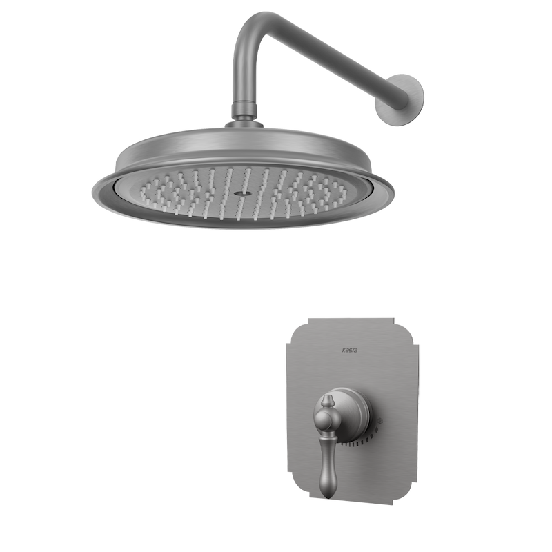 شیرالات کسری - توکار حمام ناپل کروم مات تیپ 1