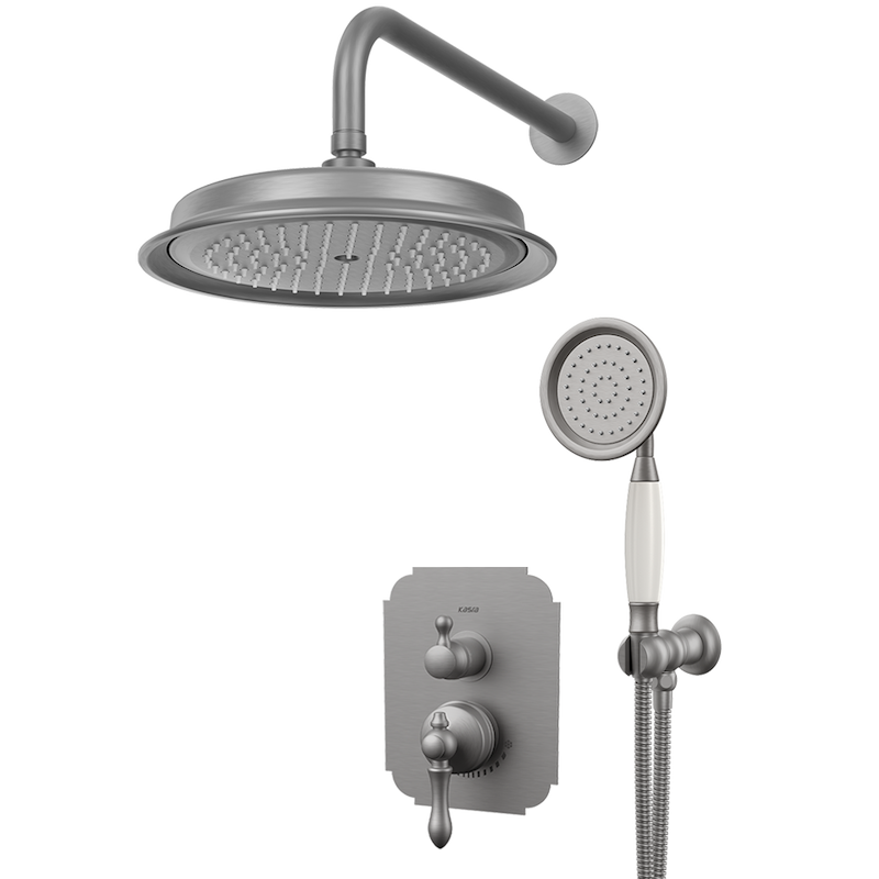 شیرالات کسری - توکار حمام ناپل کروم مات تیپ 3