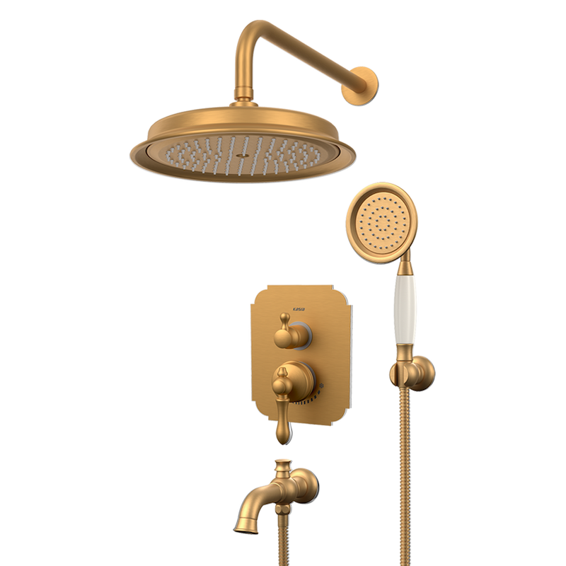 شیرالات کسری - توکار حمام ناپل طلایی مات تیپ 4