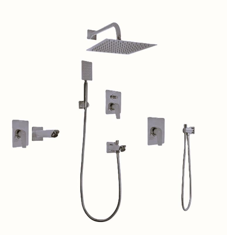 شیرالات هودین - ست توکار بتا کروم مات