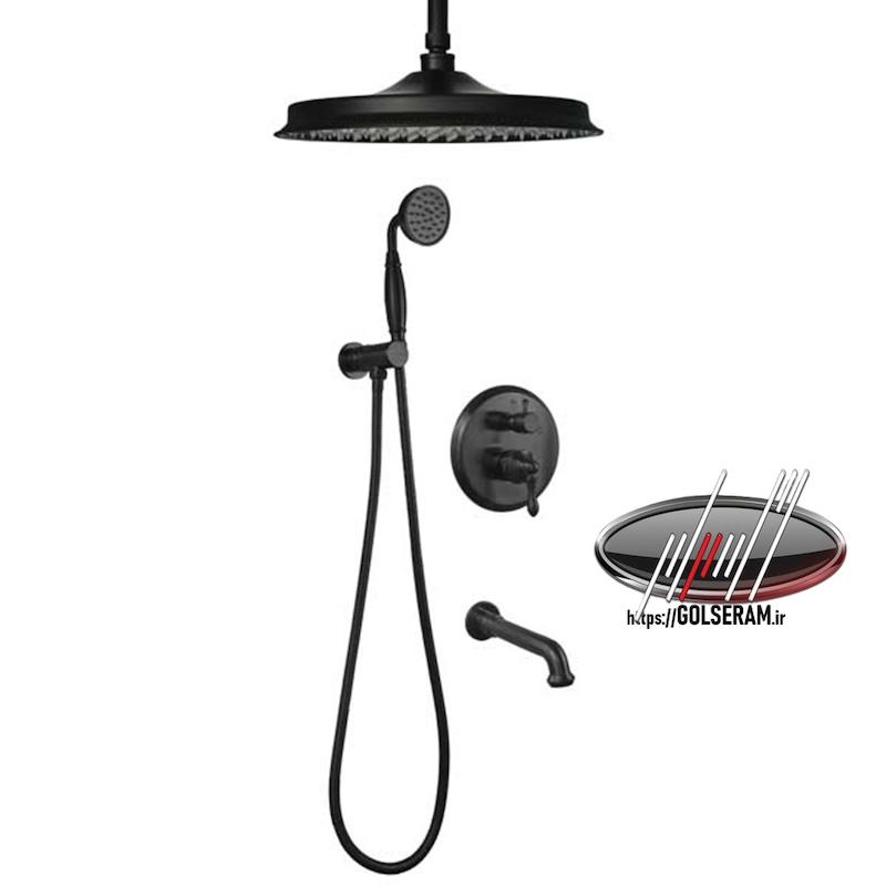 شیرالات نوبل - حمام توکار اپولو مشکی تیپ 4