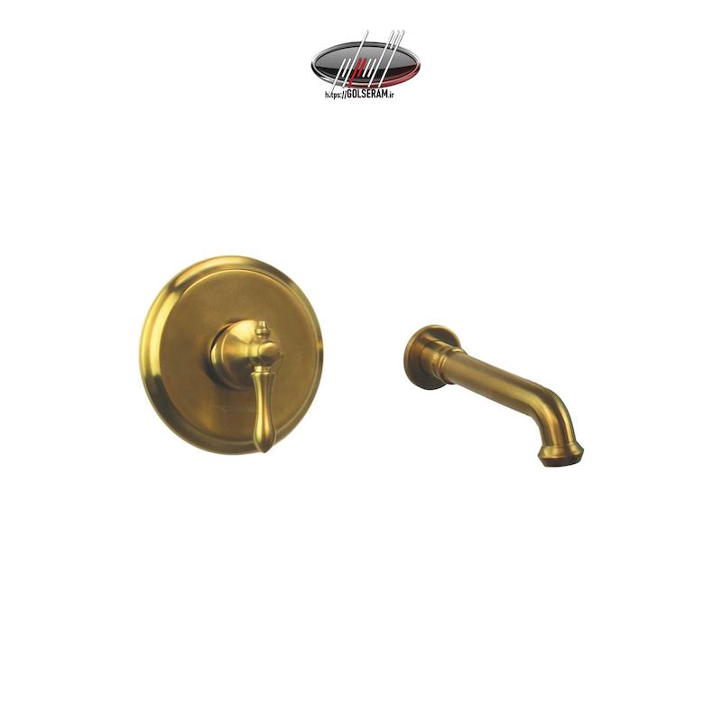 شیرالات نوبل - روشویی توکار اپولو طلایی مات