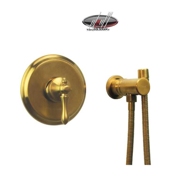 شیرالات نوبل - توالتی توکار اپولو طلایی مات