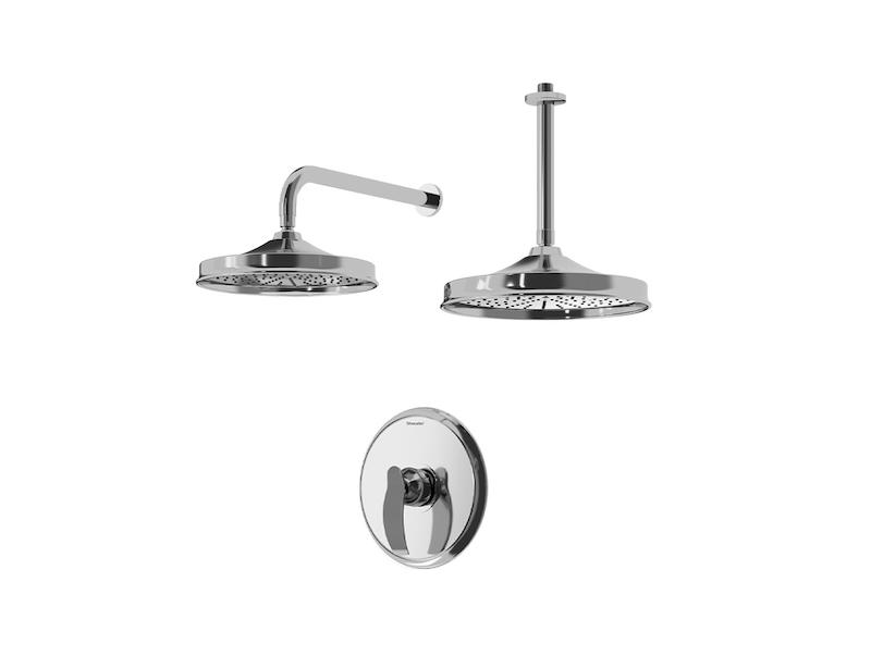 شیرالات شودر - شیر توکار مدل گلوریس کروم تیپ 1