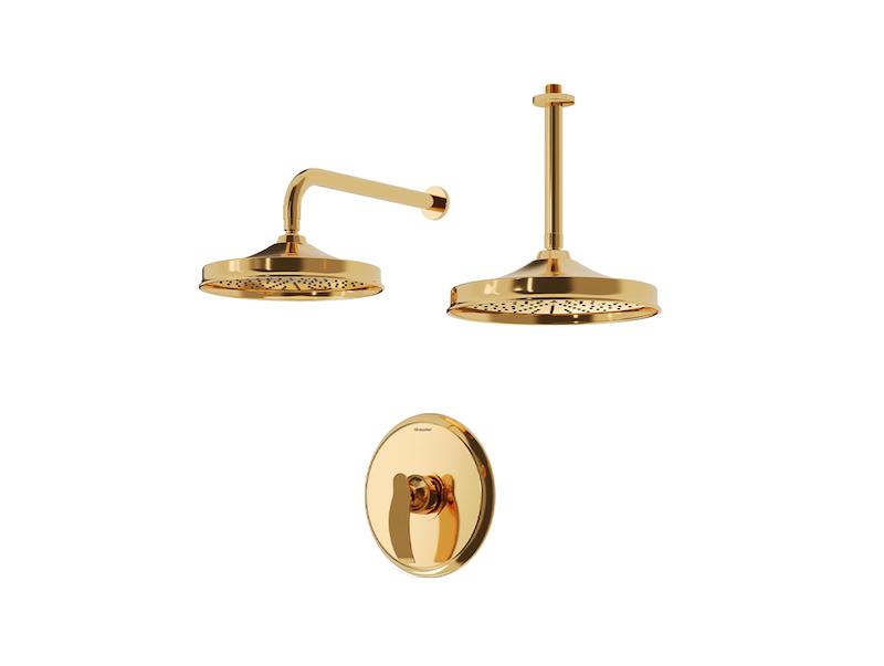 شیرالات شودر - شیر حمام توکار مدل گلوریس طلایی تیپ 1