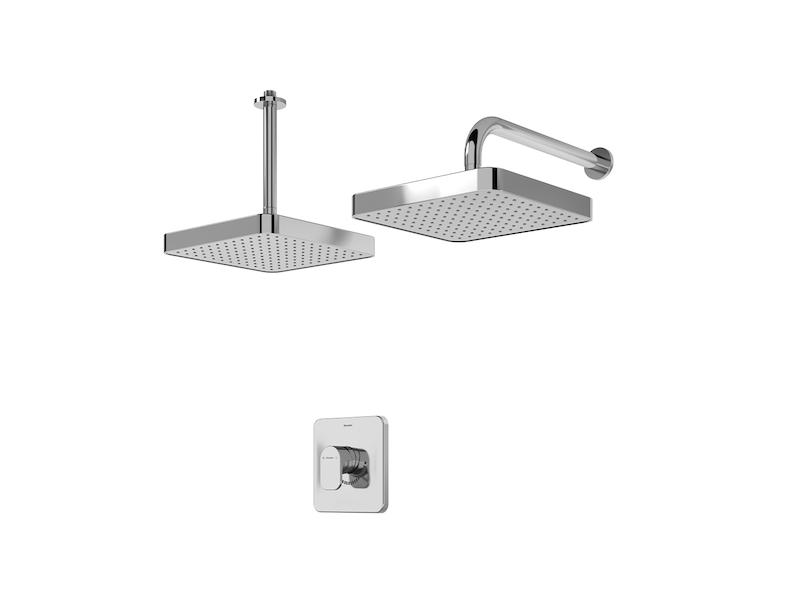 شیرالات شودر - شیر توکار مدل تاین کروم تیپ 1