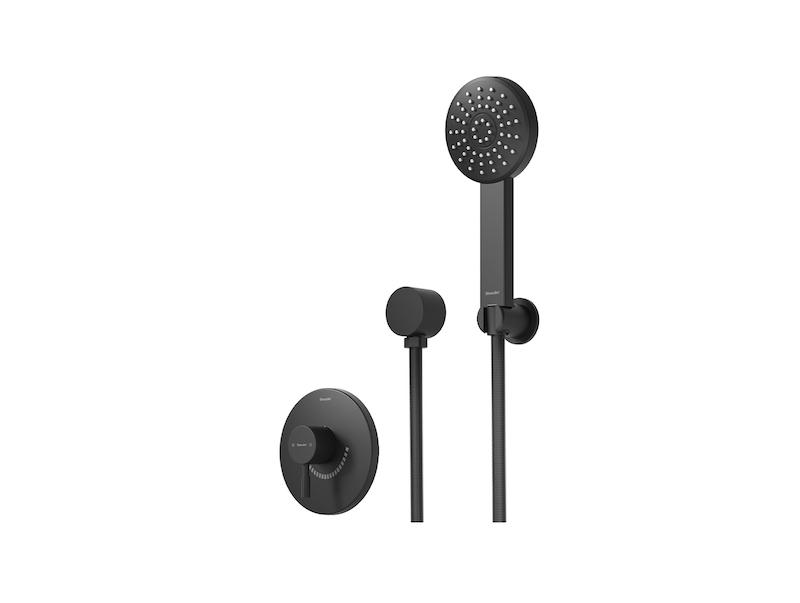 شیرالات شودر - شیر حمام توکار مدل مارینو مشکی تیپ 2