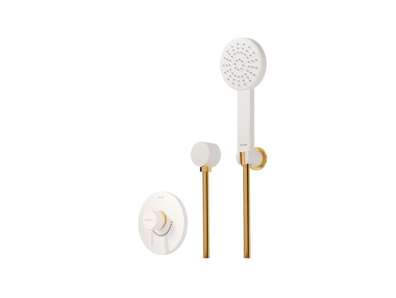 شیرالات شودر - شیر حمام توکار مدل مارینو شیری طلایی تیپ 2