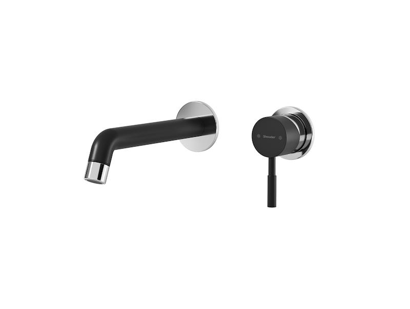 شیرالات شودر - شیر روشویی دو تکه توکار روگن مشکی کروم