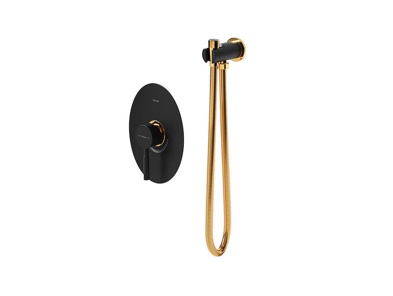 شیر توکار توالتی روگن مشکی طلایی