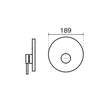 شیرالات KWC - شیر حمام توکار زو مشکی تیپ 1 یونیورسال