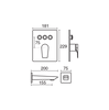 شیرالات KWC - شیر حمام توکار ورونا کروم تیپ 4