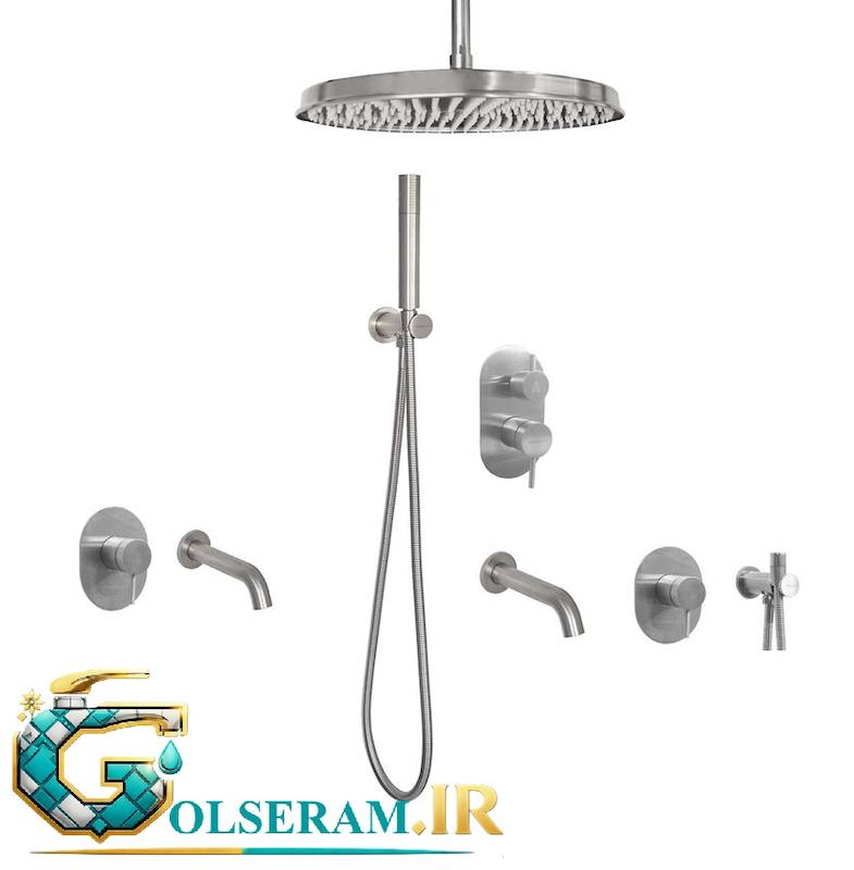شیرالات نوبل - ست توکار فونیکس طلایی مات