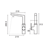 شیرالات KWC - شیر آشپزخانه اوا تاپ لاین