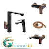 شیرالات راسان - ست 4تکه گارنت مشکی رزگلد