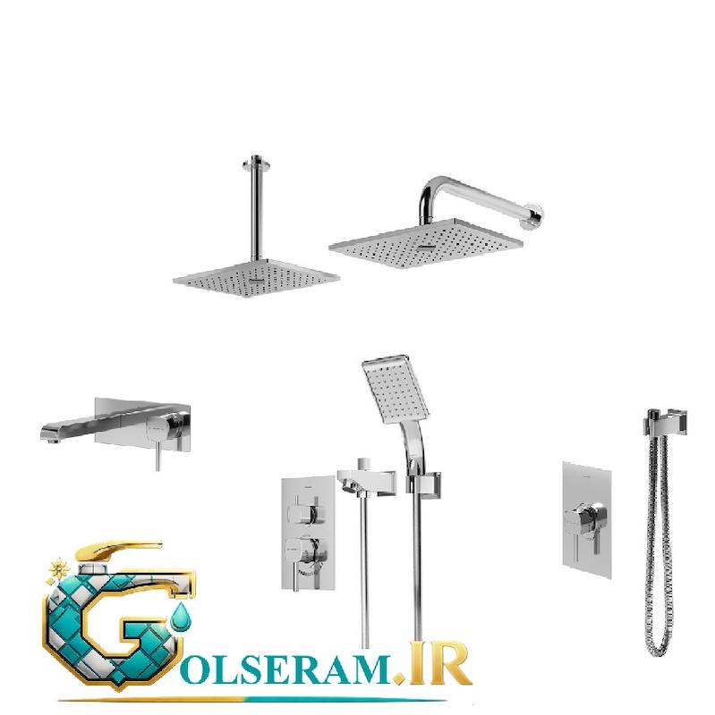 شیرالات شودر - شیرالات ست توکار رومر کروم مات