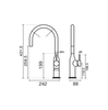 شیرالات KWC - شیر آشپزخانه سین پول دان