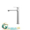 البرز روز - شیر روشویی پایه بلند ونتو کروم Vento