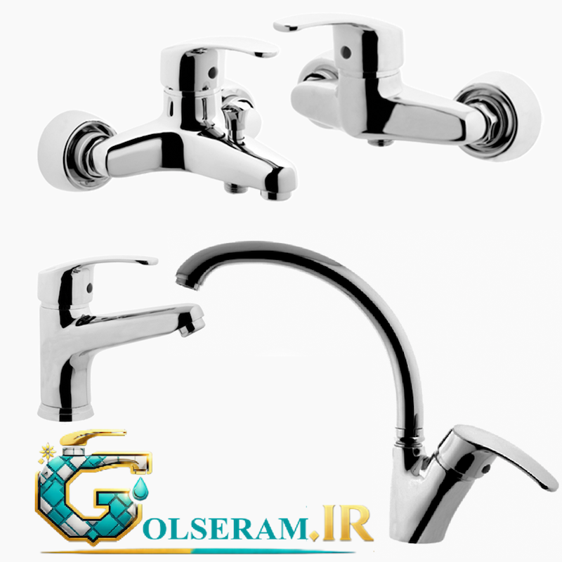 البرز روز - ست 4 تکه صدف کروم 