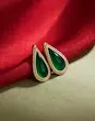 گوشواره اشکی عقیق سبز