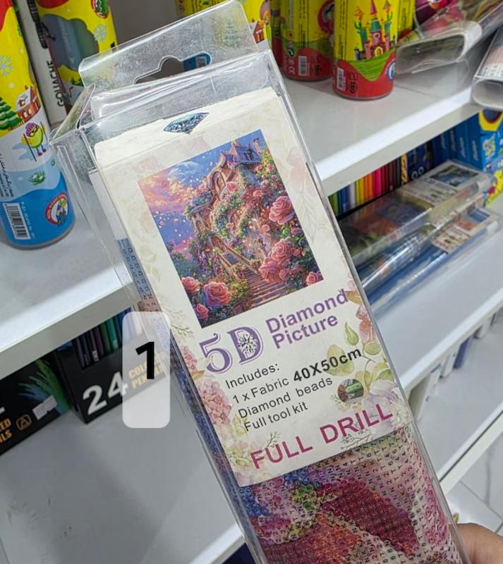 نقاشی الماسی بزرگسال ۴۰×۵۰ فول نگین