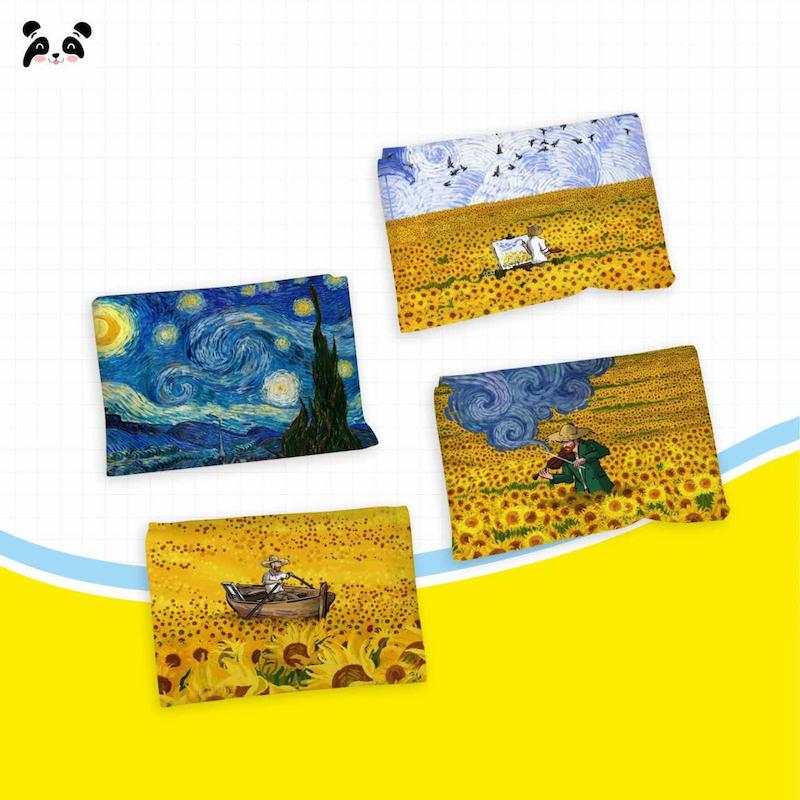 دستمال کاغذی جیبی پارچه ای فانتزی ونگوگ
