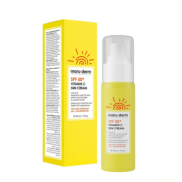 کرم ضد آفتاب spf50 ویتامین سی مارودرم maruderm