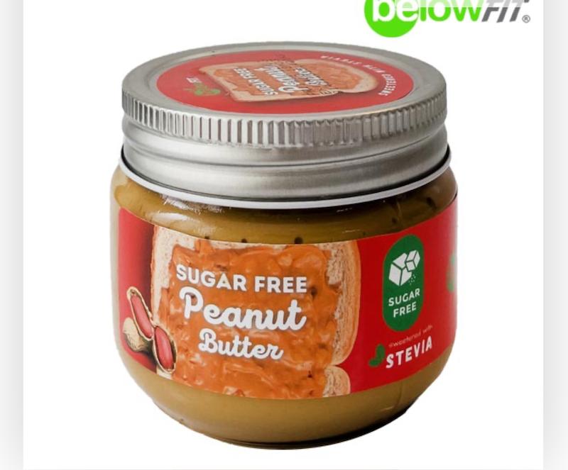 کره بادام زمینی شیرین ولی بدون شکر بیلوفیت 