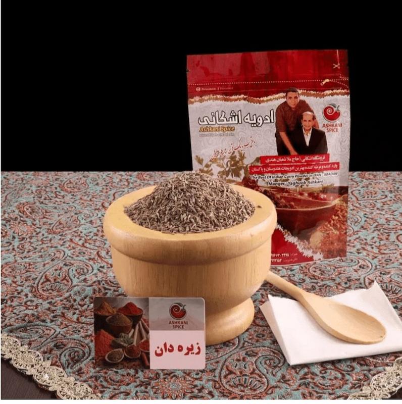 ادویه زیره سبز دان اشکانی آبادان ارگانیک 