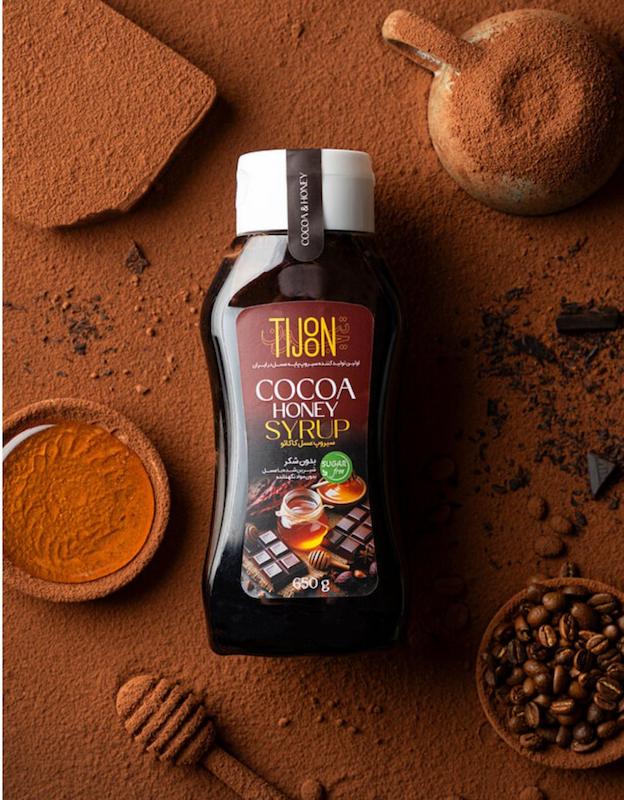 سیروپ ( سس ) شکلات رژیمی ( عسل کاکائو ) تیجون Tijoon 
