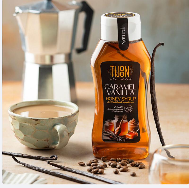 سیروپ ( سس) کارامل وانیل عسل تیجون رژیمی Tijoon 