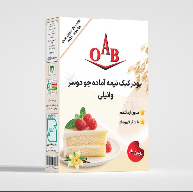 پودر کیک جودوسر وانیلی اُآبِ ۴۰۰ گرمی بدون گلوتن oab 