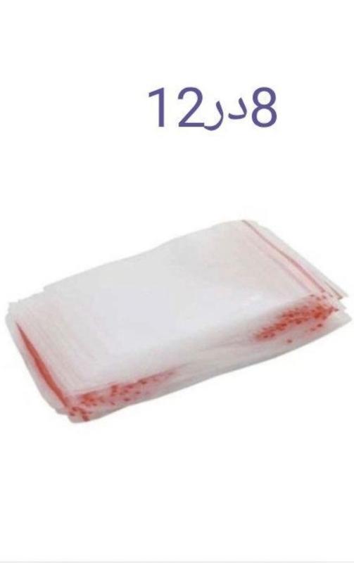 کیسه زیپ دار سایز 8 در 12 . 12*8 بسته 100 عددی