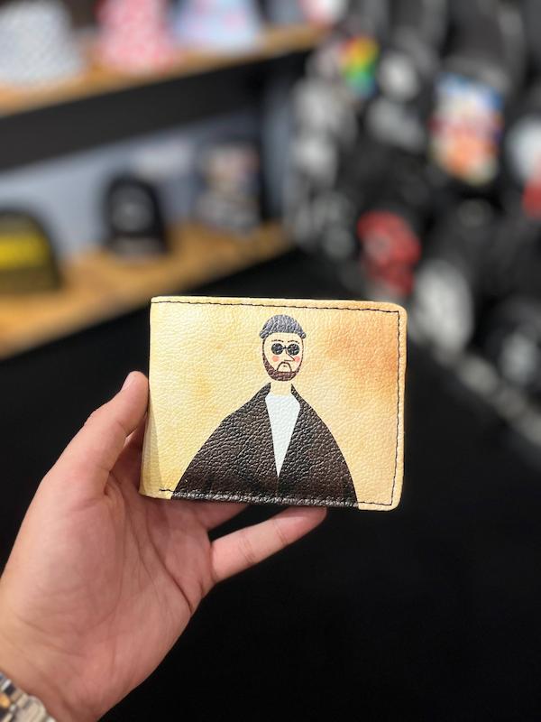 کیف پول چرم چاپی 006