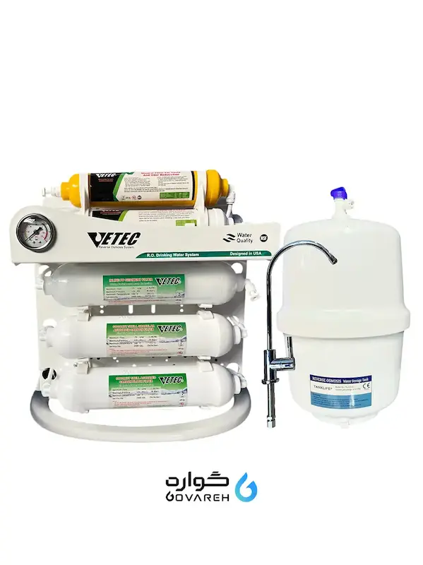 دستگاه تصفیه آب خانگی Vetec این لاین inline با مخزن تانک لایف