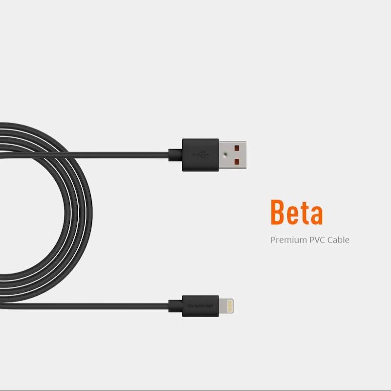 کابل شارژ 2 متری lightningبه USB-a ریورسانگ مدل Beta 20