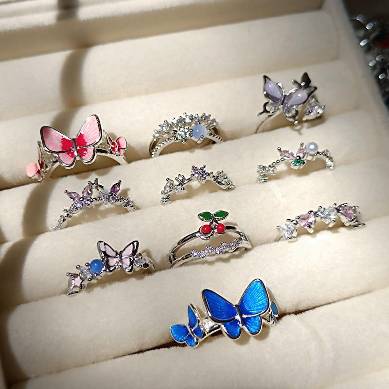 انگشتر جواهری 🦋💜🍒✨