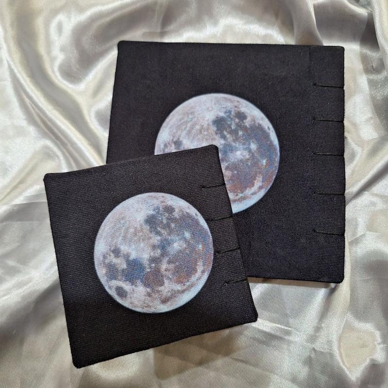 دفتر دستساز مربعی طرح ماه کامل